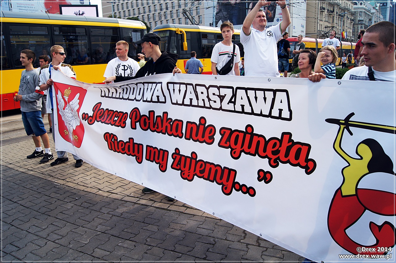 Powstanie Warszawskie- 70 rocznica. Przejazd "świeczkowy"